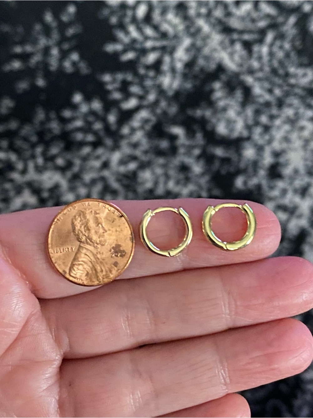 Gold Mini Hoop Earrings - Classic Women's Jewelry